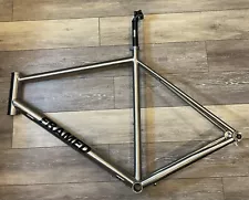 FRAMED BASSWOOD Ti 700c 52cm Disc Gravel Bike Titanium Frame + Seat Post New