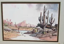 WILLIAM T ZIVIC "AFTER THE RAIN" COLOR OFFSET LITHOGRAPH WITH DRAWING ON MATTING