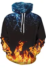 Unisex Hoodies 3D Print Galaxy Pullover Hooded Sweatshirt Hoodies w/ Big Pocket