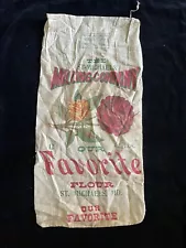 Vintage St Michaels Milling Co FLOUR Cloth Bag Rare Maryland