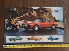 Original Factory Issued 1973 Camaro SS LT 350/Z28 Sales Brochure/Poster 17X11