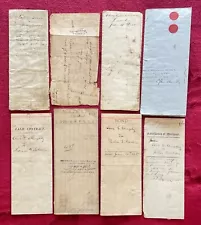 DEEDS - LAND LEASE - SURVEYORS DRAWING - EXHORTERS LICENSE 1800's -1903