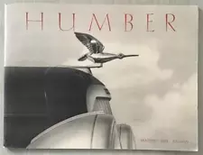 HUMBER Car Range Sales Brochure For 1937 #2207/11/36 SNIPE Eighteen Pullman