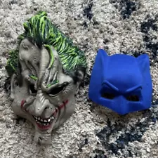 Arkham Knight Joker Mask And Blue Batman Mask