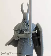 Dark Souls Silver Knight Mini for tabletop RPG D&D Miniature 3d Printed Resin