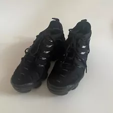 Nike Men’s Air Vapormax Plus All Black Sneakers Size 8 924453-004 Low Top Fall