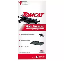 Tomcat Glue Traps Mouse Size with Eugenol for Enhanced Stickiness, 6 Traps SALE