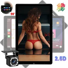 2DIN 10.1'' Rotatable Android 12 Touch Screen Auto Car Stereo Radio GPS Wifi BT