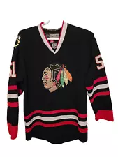 Reebok NHL CCM Center Ice Chicago Blackhawks Campbell Jersey Size 48 Black