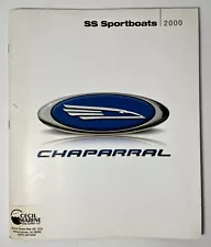 2000 Chaparral SS Sportsboats Sales Brochure Catalog Boats