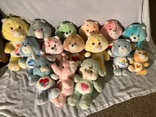 Vintage Retro Care Bears Plush Lot Collection 1983-1984 (16) Plushes Cousins 80s