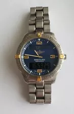 Titanium Breitling Aerospace F 56062 Digital & Analog Dark Blue