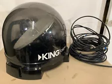 King One Pro Portable Satellite TV Dish for RV or Tailgating RKOP4800-B1 + Cable