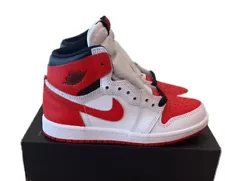 Nike Air Jordan 1 Retro High OG PS Heritage White Red Black Shoes AQ2664-161 1Y