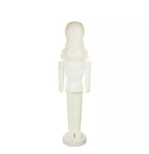 Animated White Nutcracker Blow Mold 75" Inch by Holiday Time 6ft *IN HAND*