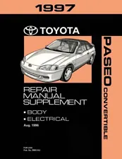 1997 Toyota Paseo Convertible Supplement Shop Service Repair Manual Book OEM