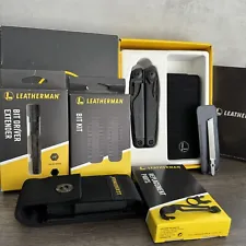 Leatherman Surge Black bundle Multitool w/Bit Kit Bit Driver Extender + MORE