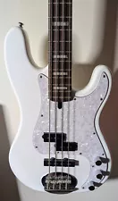 Lakland Skyline 44-64 PJ Bass Guitar-White with Rosewood Fingerboard-P Bass