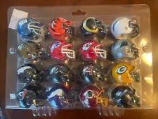 LOT OF 32 NFL MINI FOOTBALL HELMETS HELMET IN BLISTER PACK NEW LOWEST PRICE EBAY