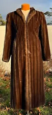 Plush and elegant full length mink coat