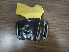 DON HUME RUGER LCP LCP MAX OWB HOLSTER BLACK LEATHER