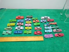 31pc Vintage Diecast Tootsie Toy Cars Trucks Volkswagen Roadsters Coupe Dragster