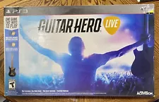 GENUINE Guitar Hero Live PS3 Wireless Guitar Controller Bundle FACTORY SEALED