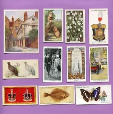 TOBACCO AND CIGARETTE COLLECTOR TOBACCO CARDS ORIGINAL ASSORTED 11 DIFFERENT