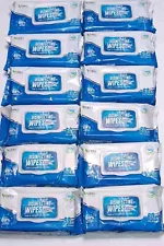 12 PACKS of 60 WIPES (720 Total) Multi-Purpose Sanitary/Disinfectant Wipes