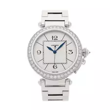 Cartier Pasha de Cartier Automatic White Gold Diamonds Automatic Watch WJ118751