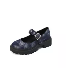 Women Fashion Youth Denim Blue Leisure Pump Comfort Round Toe Date College Shoes