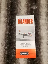 Vintage BN-2A Britten Norman ISLANDER Collectible Sales Brochure Ephemera