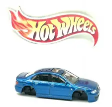 Loose Hot Wheels Premium Audi S4 Quattro (blue) - **DONOR BODY - NO WHEELS**