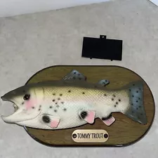 Tommy Trout singing fish Wall Mount Works! Fishing Man Cave Funny Music Trophy