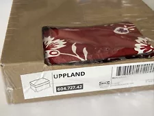 IKEA UPPLAND Cover for ottoman with storage Floral Virestad Red White 604.727.42