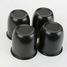 4 Black Center Cap For Weld Draglite 5 lug 3.18" Trailer Wheel Rims Center Bore