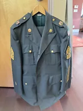 Vintage Military Dress Uniform US Army. Jacket (44R) & Two Pants (40R & 40S).