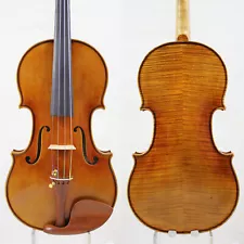 Own Works ! Left-handed! Stradivari Copy 4/4 Violin, Wonderful Tone ! M7624