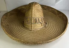 Authentic 18” Mexican Sombrero Straw “Tijuana” Hat for Cinco de Mayo Party Decor