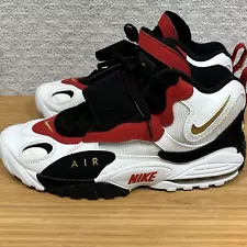 Nike Air Max Speed Turf White Red Black 49ers 525225-101 Mens Sz 11.5 Football