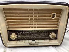 Vintage 60s KORTING 803W German AM FM SW Tube Radio No Cracks Clean