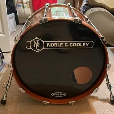 RARE Vintage Noble & Cooley Star Series 22 x 18" Bass Drum in Honey Amber Gloss