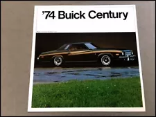 1974 Buick Century and Regal Colonnade Original Car Sales Brochure Folder