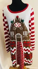 Ugly Christmas Sweater Dress BORN FAMILY SIZE XL - Gingerbread House