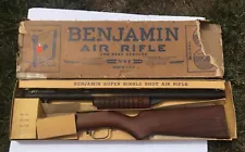 Vtg Benjamin 317 Pump .177 cal Pellet Air Rifle w/Rifled Barrel With Box