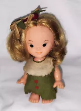 1965 KAMAR Doll Vintage Made in Japan TAGGED Dress Vinyl w/ Hair Bow HTF 5.5"