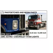 CTM 1/25 Headlights, Fog Lights, and Reflectors for AMT GMC Astro Chevy Titan