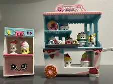 Shopkins Exclusive MINI DONUTS - Cupcakes Car - Ice Cream Machine- Used Good Con