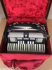 Vintage Nobility Accordion 120 Bass 41 Keys - Black w/ Hard Case