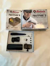 Burris fastfire lll red dot scope